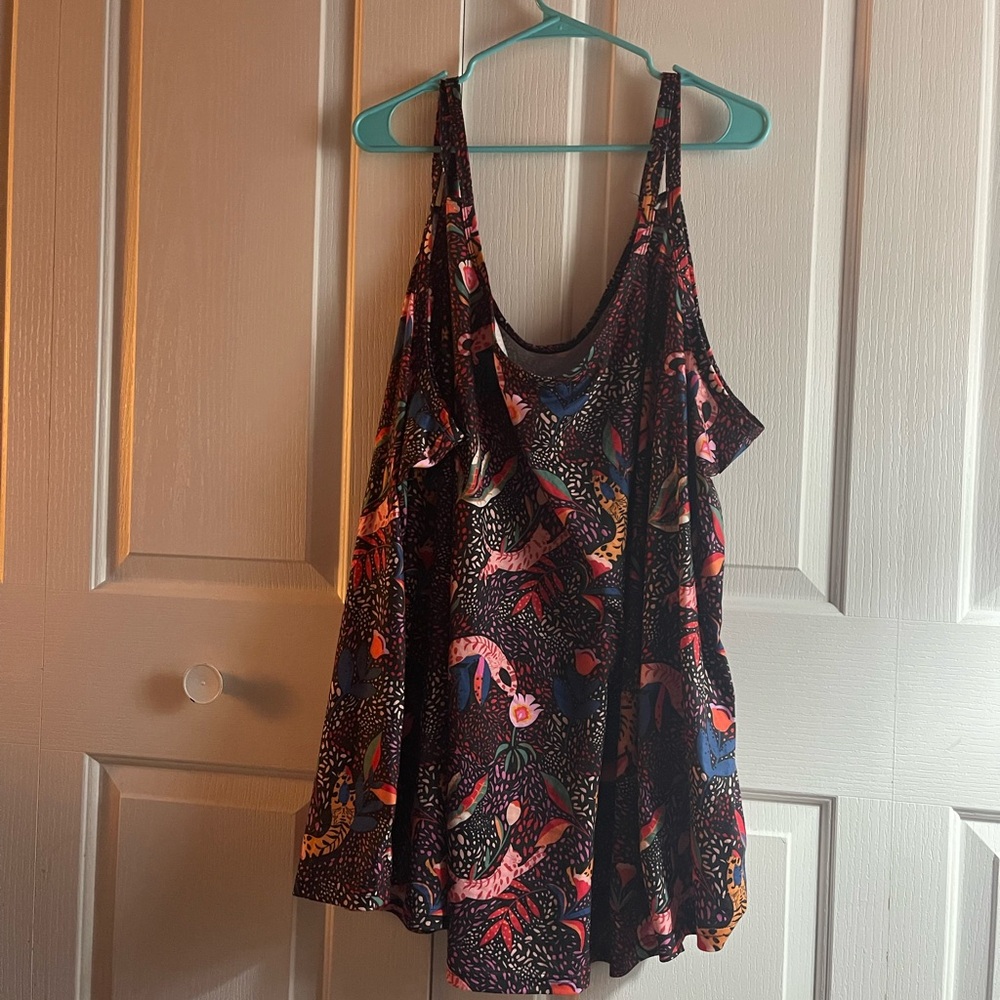 BloomChic Multicolor Abstract Print tank